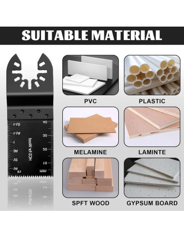 Kit de 50 Cuchillas Universales para Herramientas Oscilantes Breeker