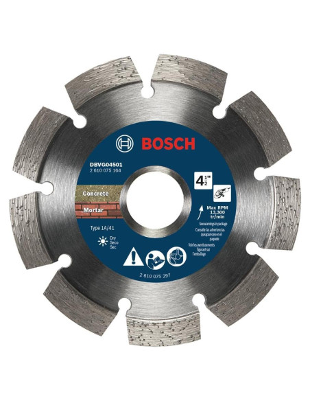 Cuchilla de Diamante en V Bosch DBVG04501 - 4.5" para Concreto