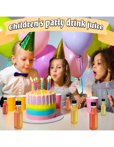 Paquete de 50 Botellas de Licor Mini 50ml Qiuttnqn con Embudos