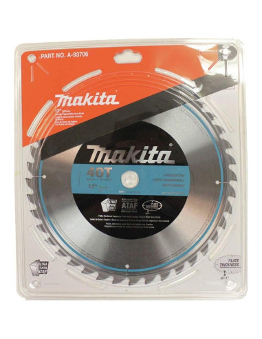 Hoja de Sierra Ingletadora Makita A-93706 30.48 cm 40 Dientes