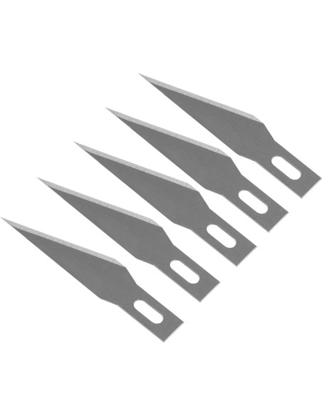 Cuchilla de Hobby Stanley 11-411 - 5 Piezas Acero Carbono