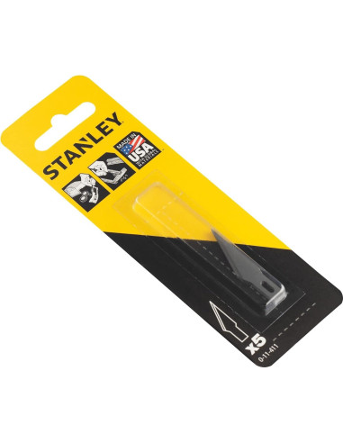 Cuchilla de Hobby Stanley 11-411 - 5 Piezas Acero Carbono