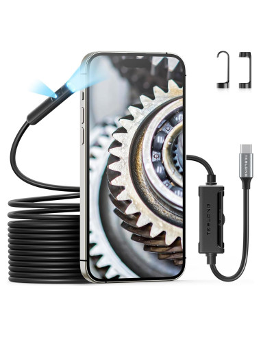 Endoscopio USB-C Teslong Doble Lente 5.03m Impermeable
