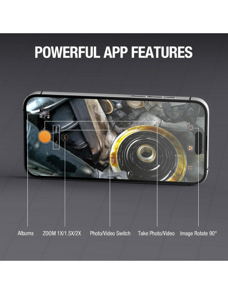 Endoscopio USB-C Teslong Doble Lente 5.03m Impermeable