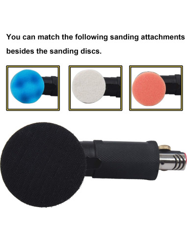 Lijadora Orbital Neumática YELWAY 2" y 3" 15000 RPM