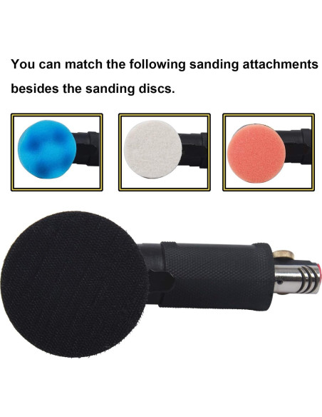 Lijadora Orbital Neumática YELWAY 2" y 3" 15000 RPM