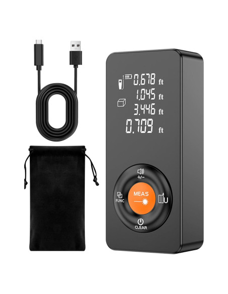 Medidor de Distancia Láser Xbanma 196FT, 59.74m, IP54