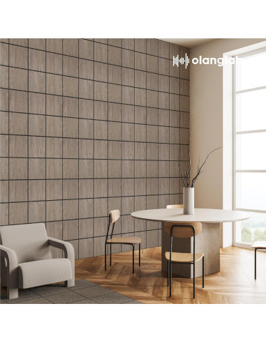 Paneles Acústicos Olanglab 6 Piezas 61x122cm Ajedrezado