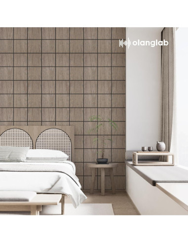 Paneles Acústicos Olanglab 6 Piezas 61x122cm Ajedrezado