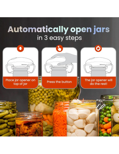 Abridor de Tarros Eléctrico Elite Gourmet EJO800 Automático
