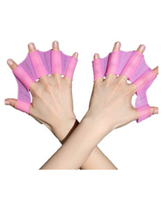 Guantes de natación de silicona EXCEREY - 2 pares, diseño rana