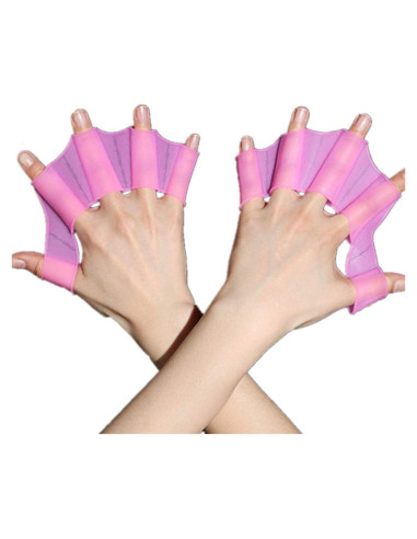 Guantes de natación de silicona EXCEREY - 2 pares, diseño rana