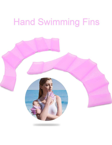 Guantes de natación de silicona EXCEREY - 2 pares, diseño rana