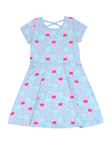 Vestidos Skater Peppa Pig Paquete 2 Niñas Talla 2T a 10-12