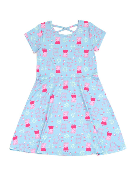 Vestidos Skater Peppa Pig Paquete 2 Niñas Talla 2T a 10-12