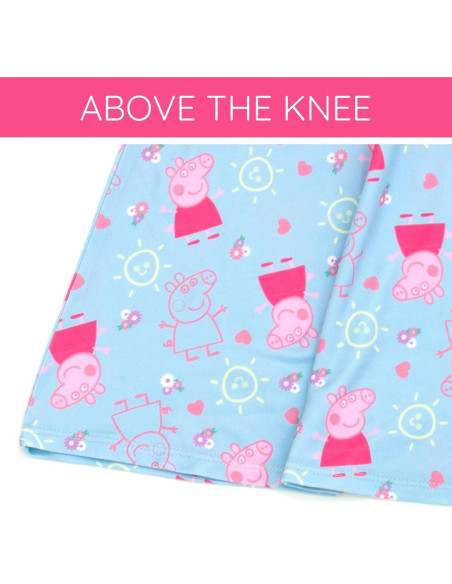 Vestidos Skater Peppa Pig Paquete 2 Niñas Talla 2T a 10-12