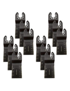 Juego de 12 Hojas de Sierra Oscilante TuhooMall 34mm Madera