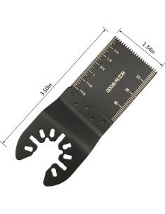 Juego de 12 Hojas de Sierra Oscilante TuhooMall 34mm Madera 2