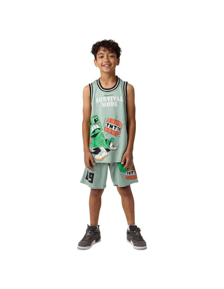 Conjunto Camiseta Baloncesto y Pantalones Cortos Minecraft 4A