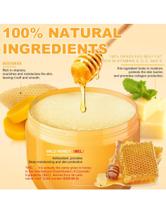 Bálsamo Hidratante de Grasa de Res GADMLURY 100g con Miel 2