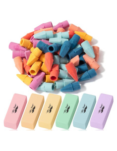 Juego de Borradores de Lápiz Mr. Pen 66 Piezas Colores Pastel
