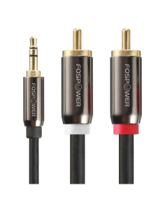 Cable de Audio FosPower 3.5mm a RCA 1.83m Estéreo Macho