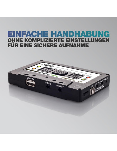 Grabador de Mixtape USB Reloop AMS-TAPE Diseño Retro