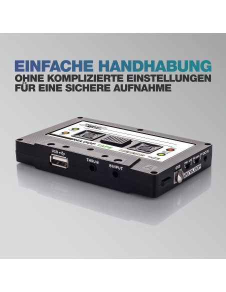 Grabador de Mixtape USB Reloop AMS-TAPE Diseño Retro