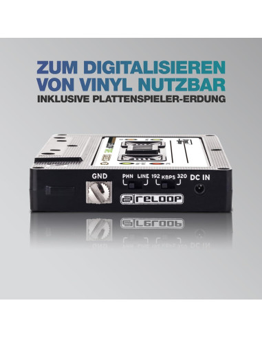 Grabador de Mixtape USB Reloop AMS-TAPE Diseño Retro