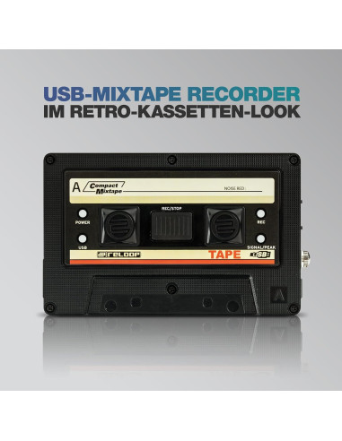 Grabador de Mixtape USB Reloop AMS-TAPE Diseño Retro