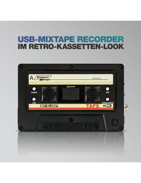Grabador de Mixtape USB Reloop AMS-TAPE Diseño Retro