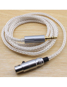 Cable de Reemplazo Trenzado Youkamoo 1.52m 3.5mm Cobre Plateado 2