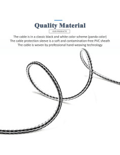 Cable de Reemplazo GUCraftsman 1.2m Cobre 7N + Plata 4.4mm 2