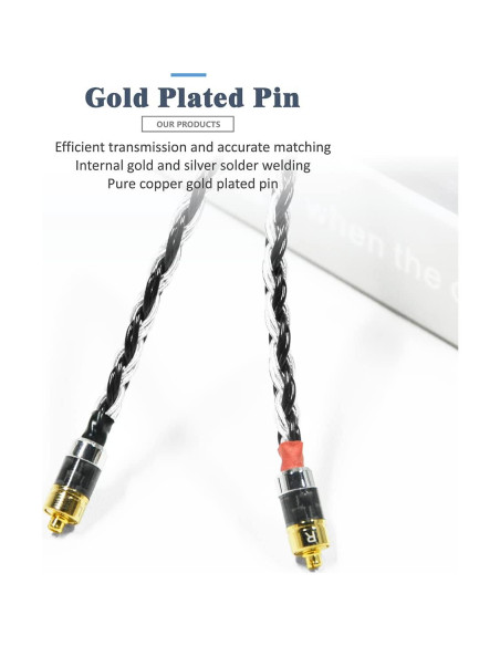 Cable de Reemplazo GUCraftsman 1.2m Cobre 7N + Plata 4.4mm