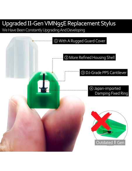Aguja Elíptica AT-VMN95E para Tocadiscos Audio-Technica