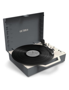 Tocadiscos Victrola Re-Spin Bluetooth 3 Velocidades Gris