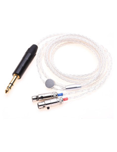 Cable de Auriculares 2m GAGACOCC 1/4" 6.35mm Chapado en Plata 5N