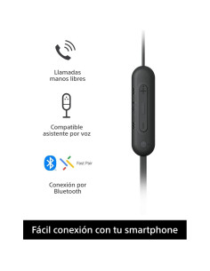 Auriculares In-Ear Bluetooth Sony WI-C100 - 25h Batería, IPX4 2