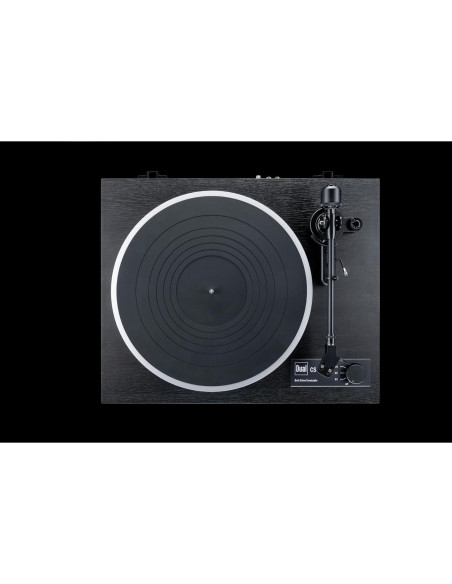 Tocadiscos Manual de Correa Dual CS 418 Negro 5.8 kg