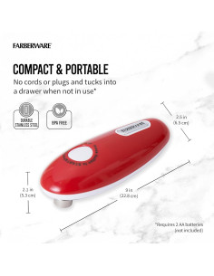 Abrelatas Automático Sin Manos Farberware Rojo 23x6.5cm 2
