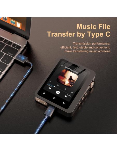 Reproductor MP3 HiFi Fanvace F10 Bluetooth 5.3 64GB