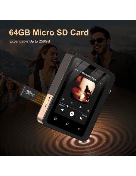 Reproductor MP3 HiFi Fanvace F10 Bluetooth 5.3 64GB