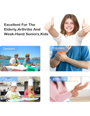 Abrebotellas 5 en 1 HUMANFUN para manos débiles y ancianos