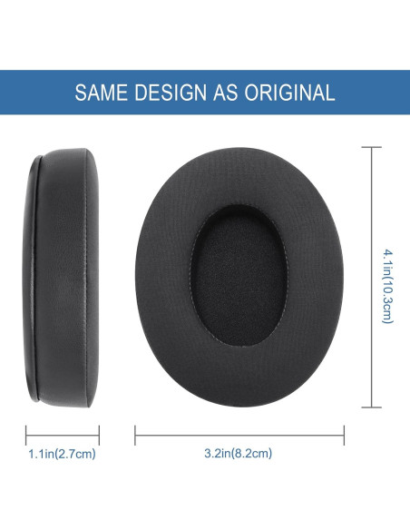 Almohadillas de Gel Refrigerante GEVO para Auriculares Audio Technica ATH M50/M40/M30