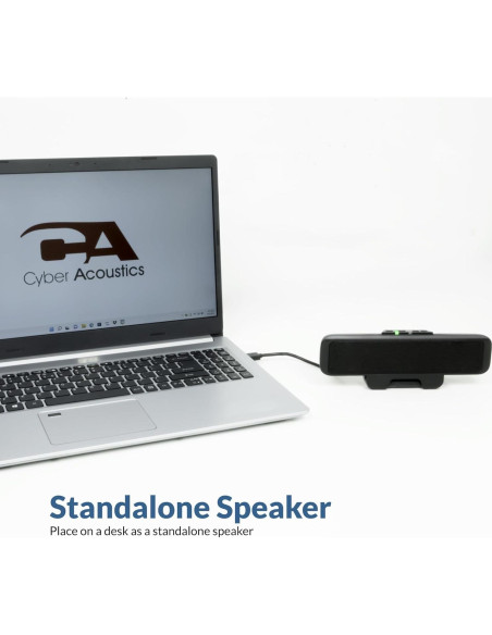 Barra de Altavoces USB Cyber Acoustics CA-2890 - Sonido Estéreo Compacto