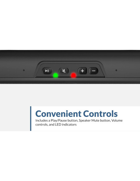 Barra de Altavoces USB Cyber Acoustics CA-2890 - Sonido Estéreo Compacto