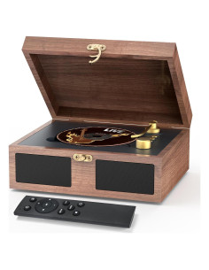 Reproductor de CD Retro Bluetooth RetroAudio C6 con Control Remoto