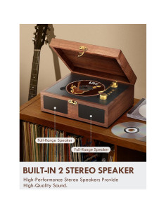 Reproductor de CD Retro Bluetooth RetroAudio C6 con Control Remoto 2