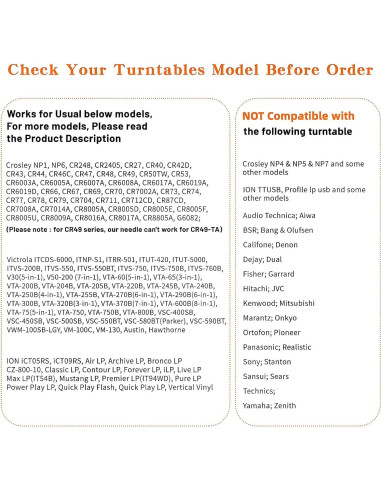 Cartucho de Tocadiscos Banpa BP2ATC con Punta de Diamante Doble