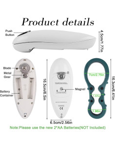 Abrelatas Eléctrico Genérico 509 Automático Blanco 2